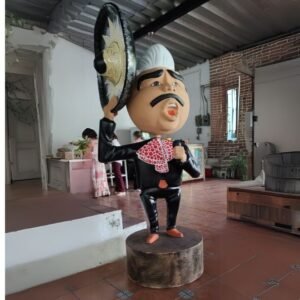 Chente Caricatura de fibra de vidrio