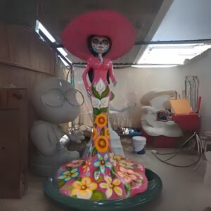 catrina de fibra de vidrio