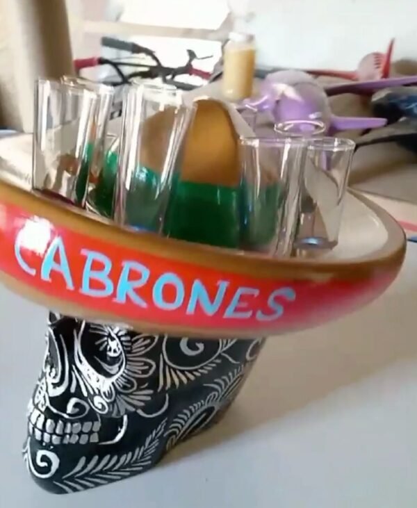 Cráneo Sombrero porta Shots